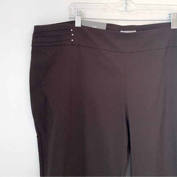 JM Collection Core Control Brown Pants - Picture 3 of 11